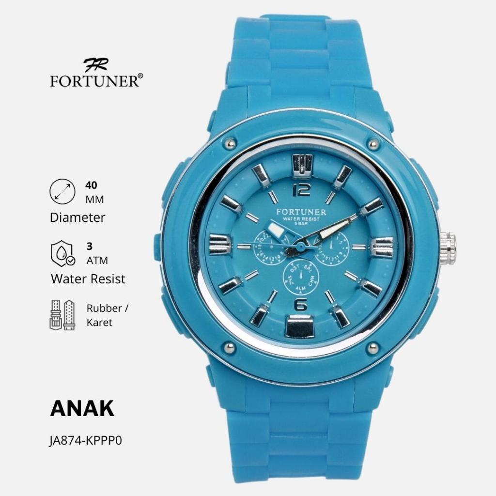 Fortuner Jam Tangan Anak Analog Water Resist Karet Finnegan