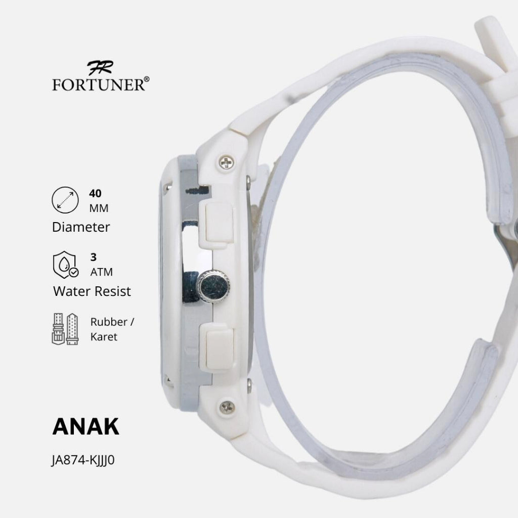 Fortuner Jam Tangan Anak Analog Water Resist Karet Finnegan