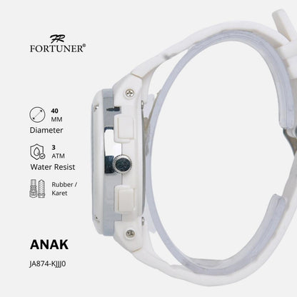 Fortuner Jam Tangan Anak Analog Water Resist Karet Finnegan