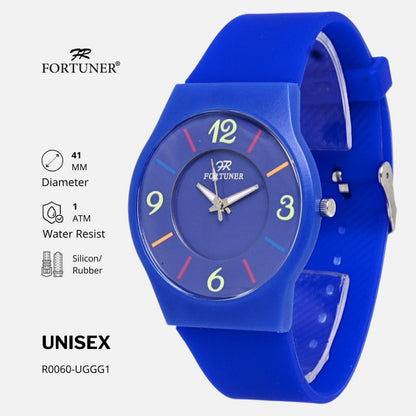 Fortuner Jam Tangan Unisex Pria Wanita Analog Tahan Air Silicon Quetzal
