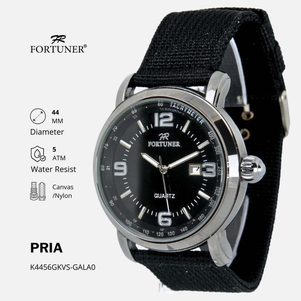 Fortuner Jam Tangan Analog Pria Water Resistant Rantai Hiroshi