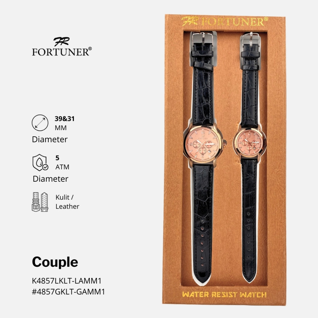 Fortuner Jam Tangan Couple Fashion Edition Analog Tahan Air Jayda