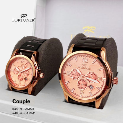 Fortuner Jam Tangan Couple Fashion Edition Analog Tahan Air Jayda