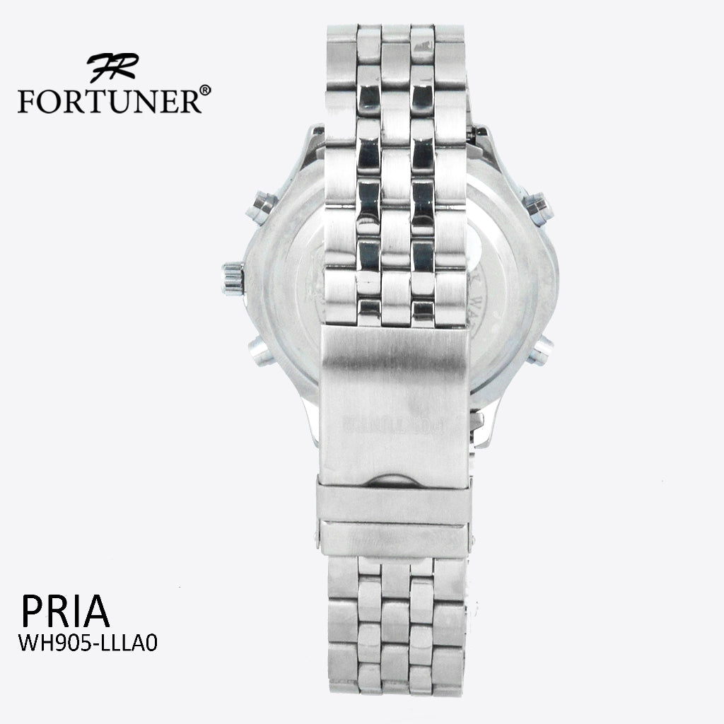 Fortuner Jam Tangan Analog LED Pria Water Resistant Frederick