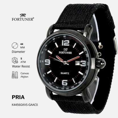 Fortuner Jam Tangan Analog Pria Water Resistant Rantai Hiroshi