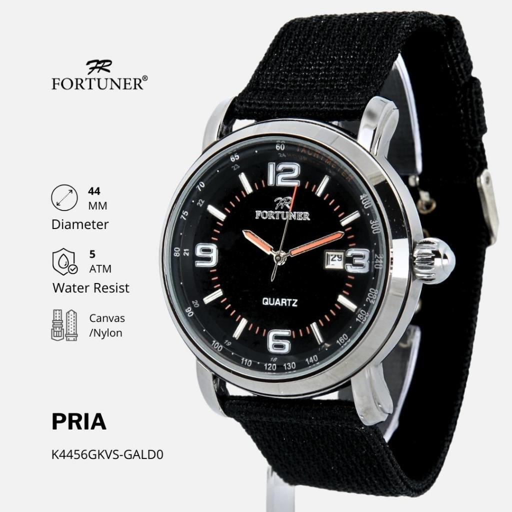 Fortuner Jam Tangan Analog Pria Water Resistant Rantai Hiroshi