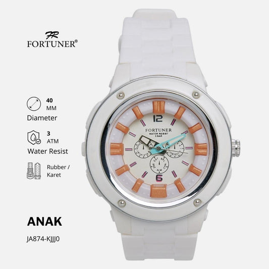 Fortuner Jam Tangan Anak Analog Water Resist Karet Finnegan