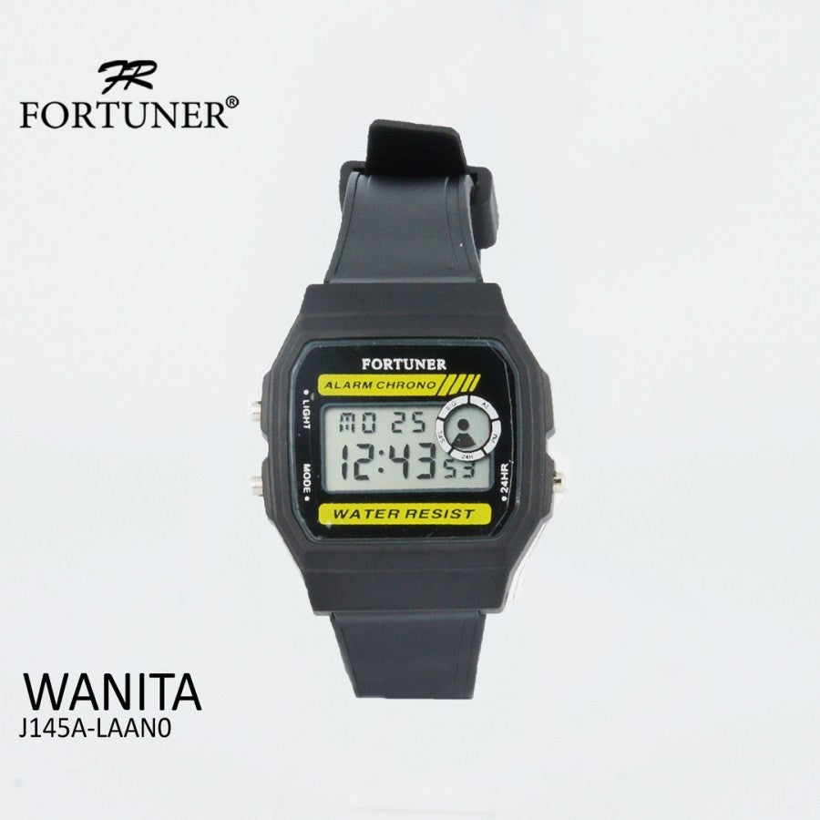 Fortuner J-145 Digital Original Jam Tangan Wanita Rubber Arloji Cewek