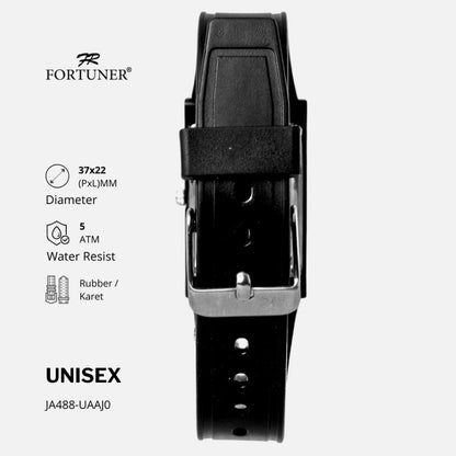 Fortuner Jam Tangan Analog Pria-Wanita Water Resistant Zohreh