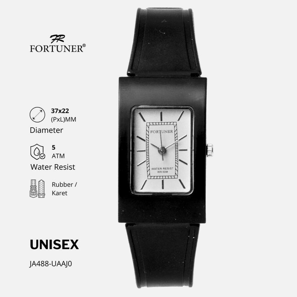 Fortuner Jam Tangan Analog Pria-Wanita Water Resistant Zohreh