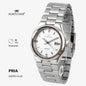 Fortuner Jam Tangan Fashion Pria Analog Water Resistant Rantai Stainless Silver Deluxe Tako