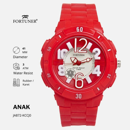 Fortuner Jam Tangan Anak Analog Water Resist Karet Kosma