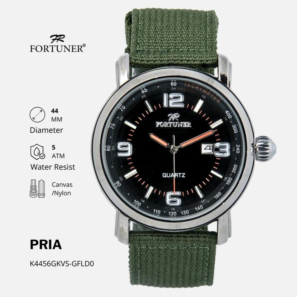 Fortuner Jam Tangan Analog Pria Water Resistant Rantai Hiroshi