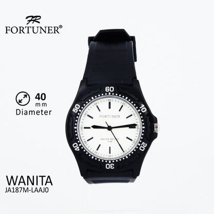 Fortuner Jam Tangan Analog Wanita Water Resistant Rubber Zowie