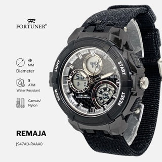 Fortuner Jam Tangan Remaja Pria Sport DualTime Analog-Digital Tahan Air Karet Jailin