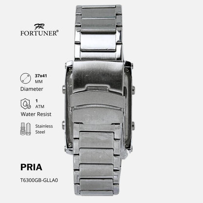 Fortuner Jam Tangan Pria Analog-Digital Rantai Original Aynsley