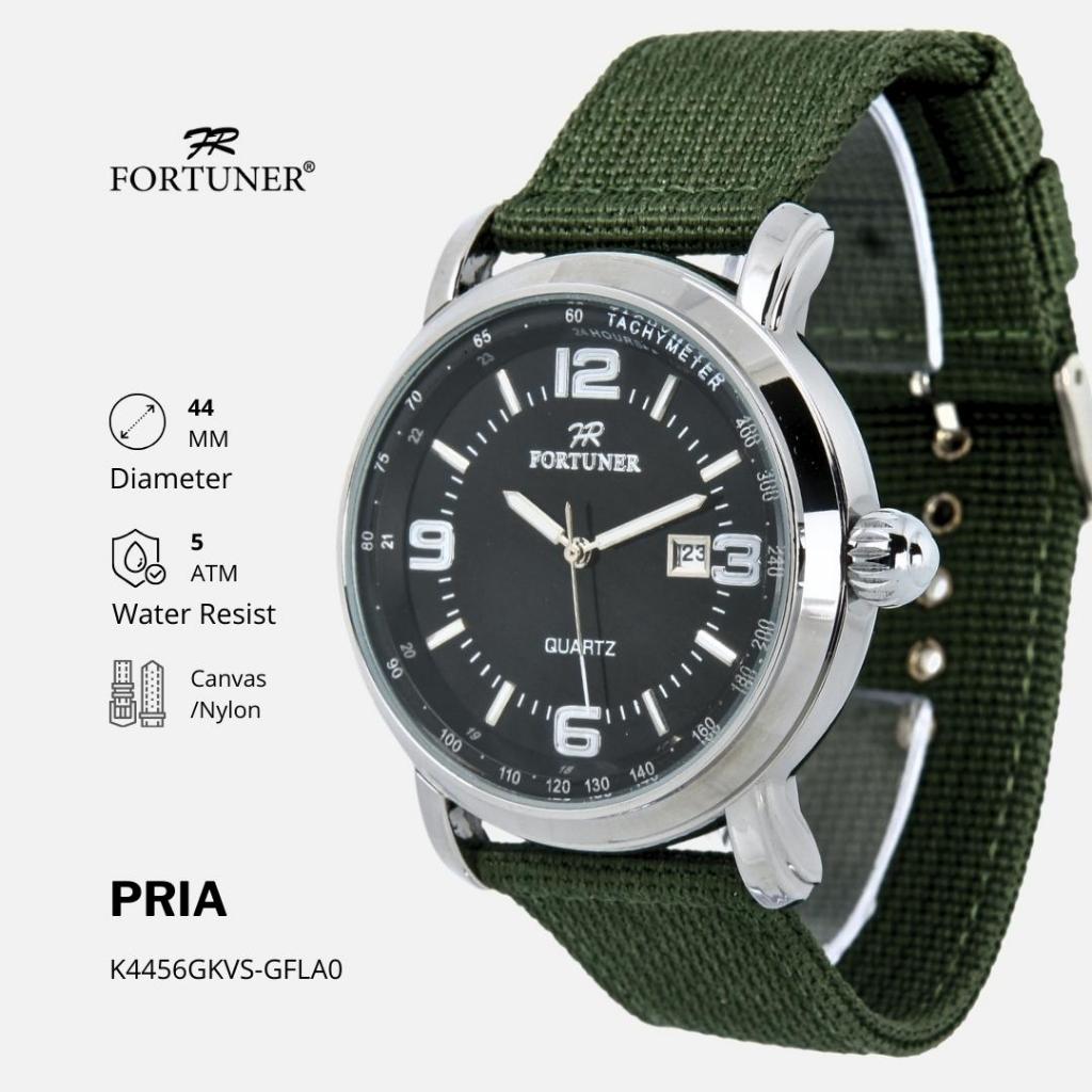 Fortuner Jam Tangan Analog Pria Water Resistant Rantai Hiroshi