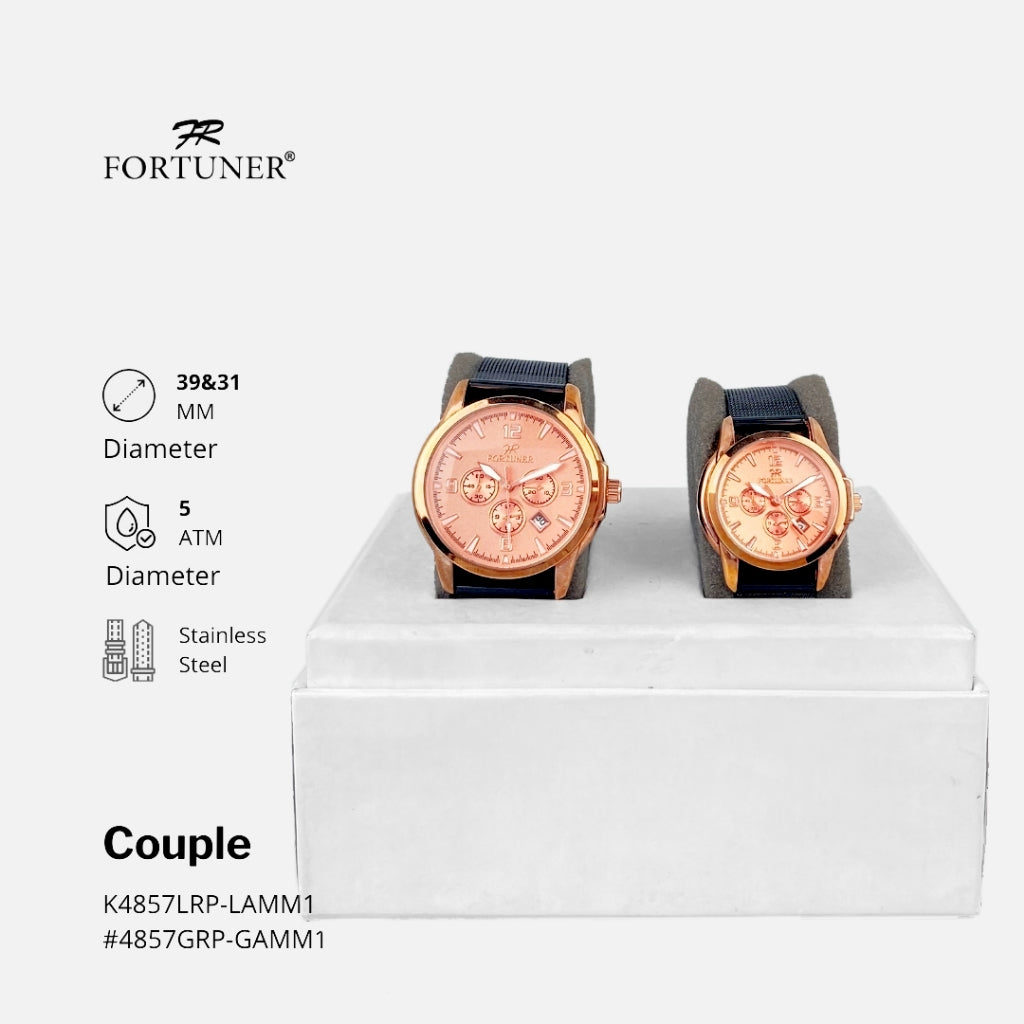 Fortuner Jam Tangan Couple Fashion Edition Analog Tahan Air Jayda