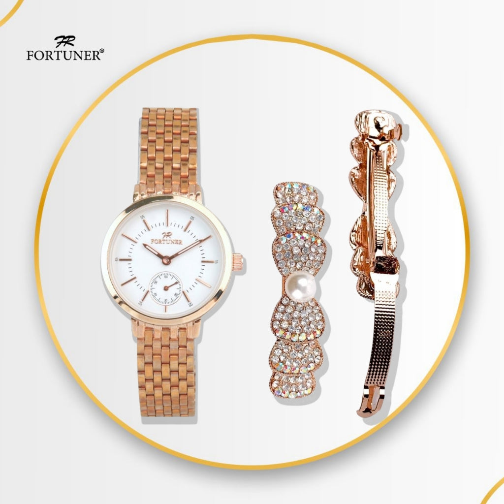 Fortuner Jam Tangan Wanita Water Resist Stainless Steel Belina