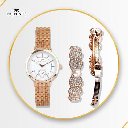 Fortuner Jam Tangan Wanita Water Resist Stainless Steel Belina