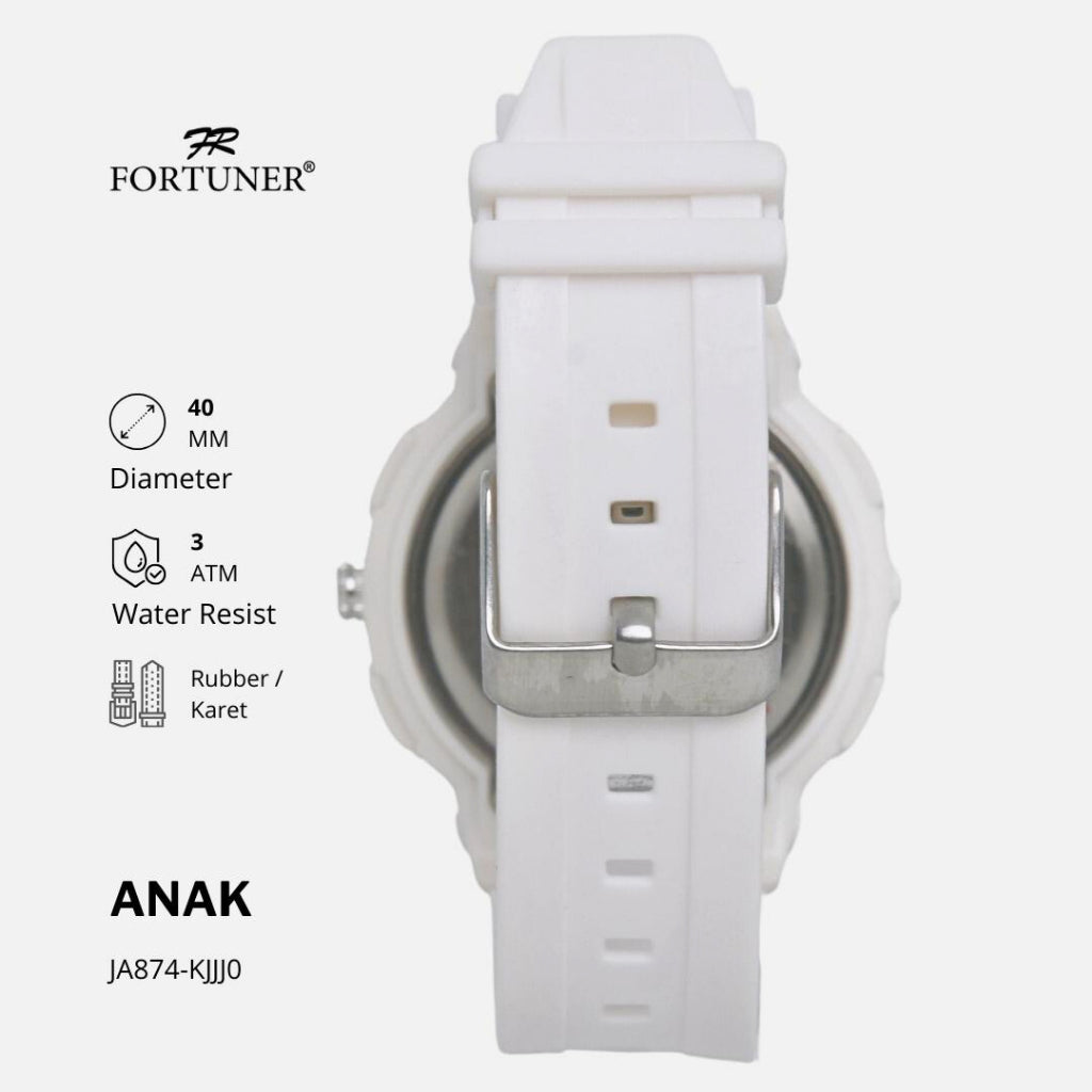 Fortuner Jam Tangan Anak Analog Water Resist Karet Finnegan