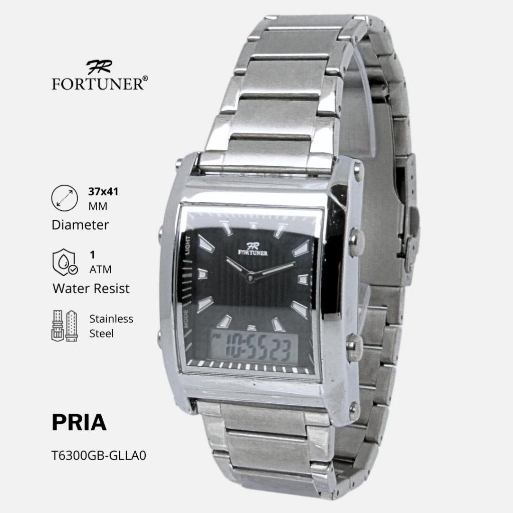 Fortuner Jam Tangan Pria Analog-Digital Rantai Original Aynsley