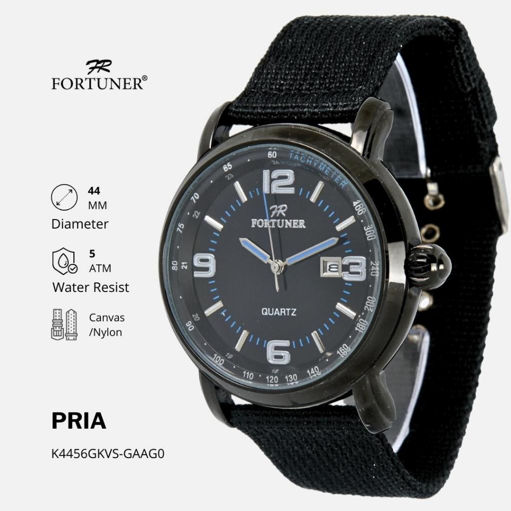 Fortuner Jam Tangan Analog Pria Water Resistant Rantai Hiroshi