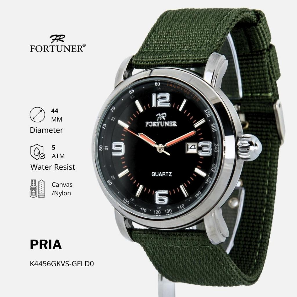 Fortuner Jam Tangan Analog Pria Water Resistant Rantai Hiroshi