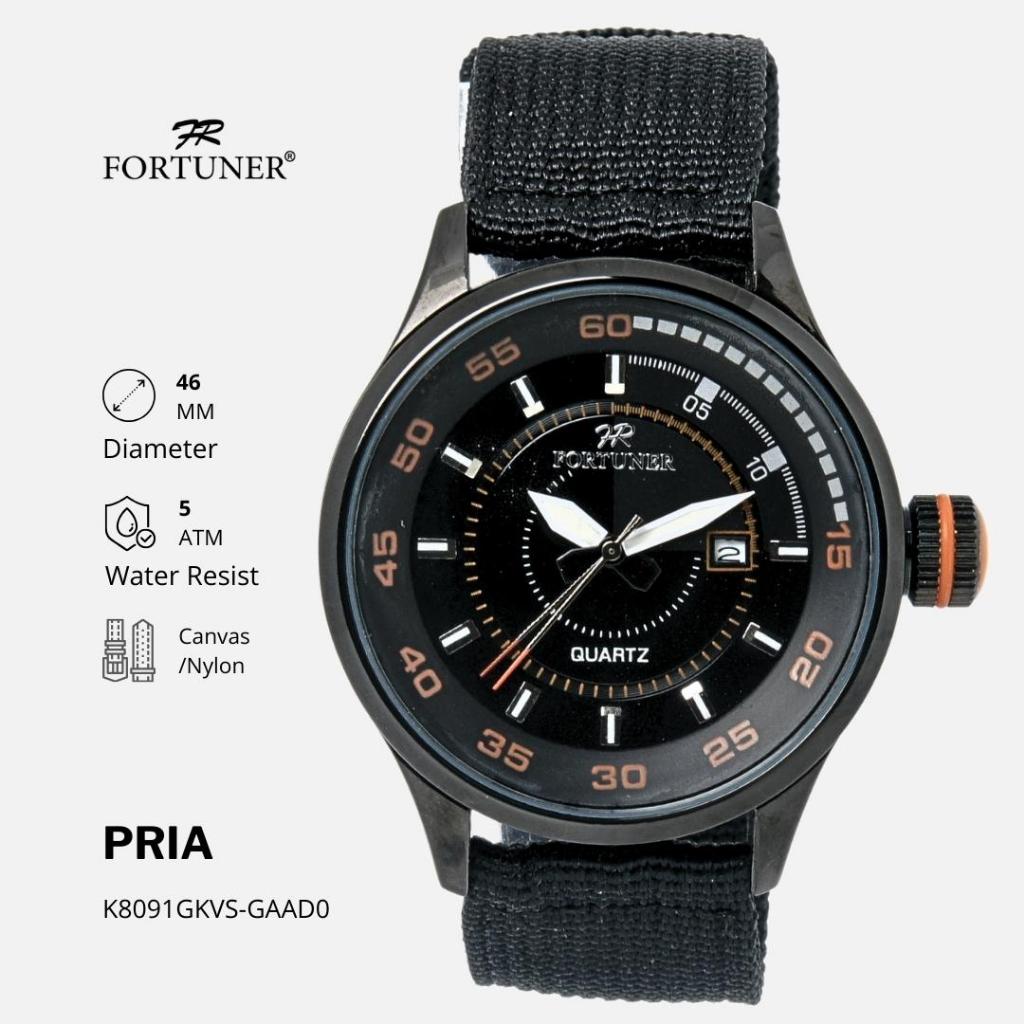 Fortuner Jam Tangan Analog Pria Water Resistant Rubber Tocoma