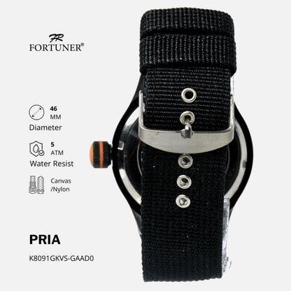 Fortuner Jam Tangan Analog Pria Water Resistant Rubber Tocoma