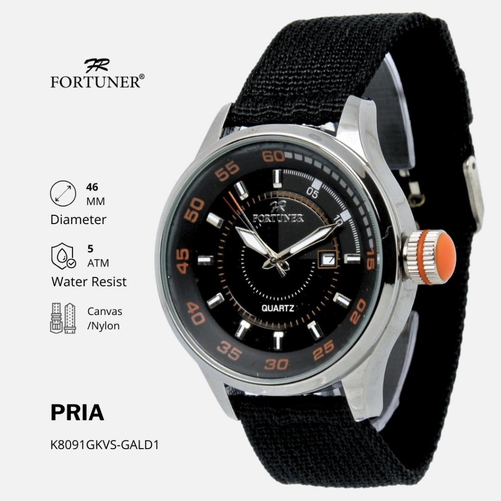 Fortuner Jam Tangan Analog Pria Water Resistant Rubber Tocoma