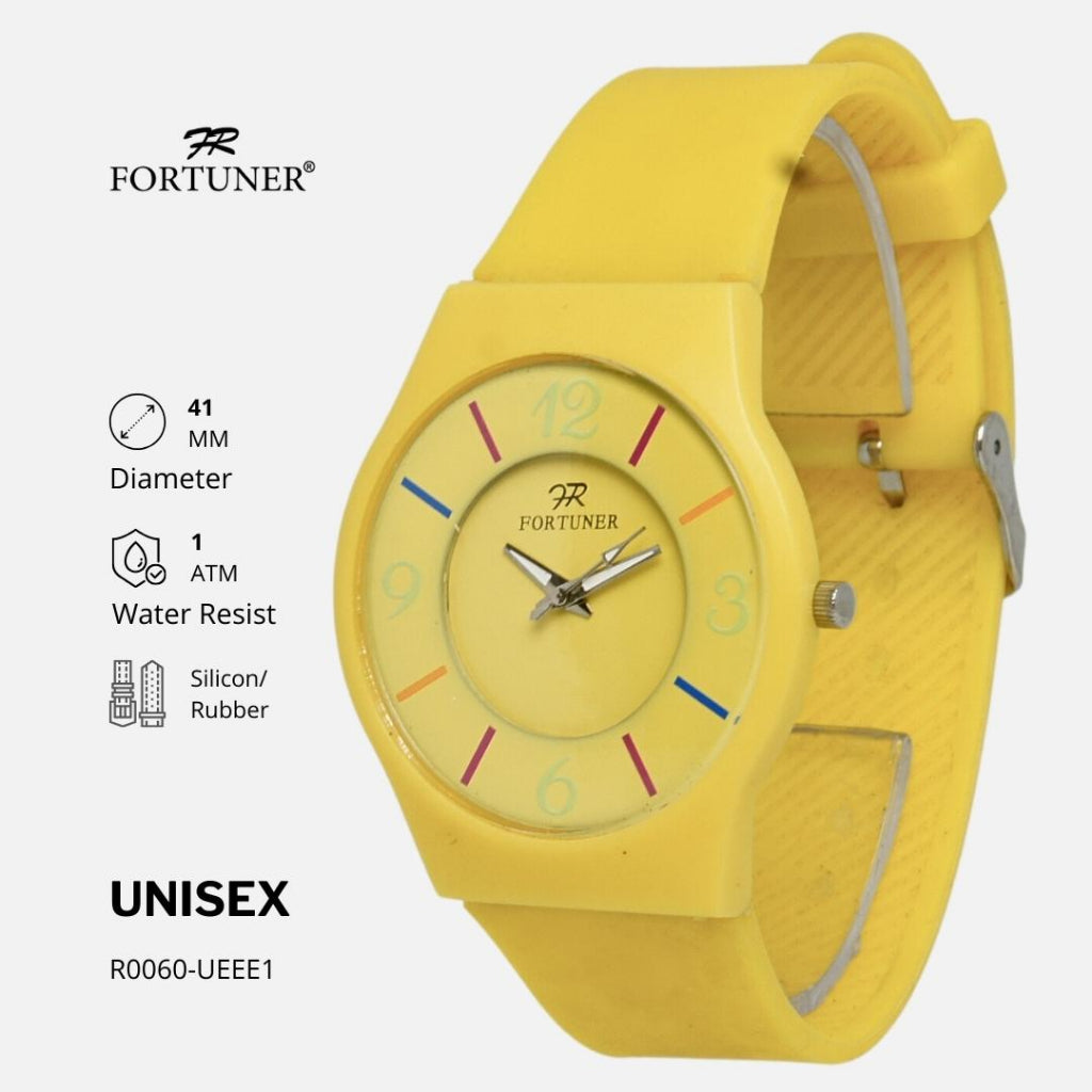 Fortuner Jam Tangan Unisex Pria Wanita Analog Tahan Air Silicon Quetzal