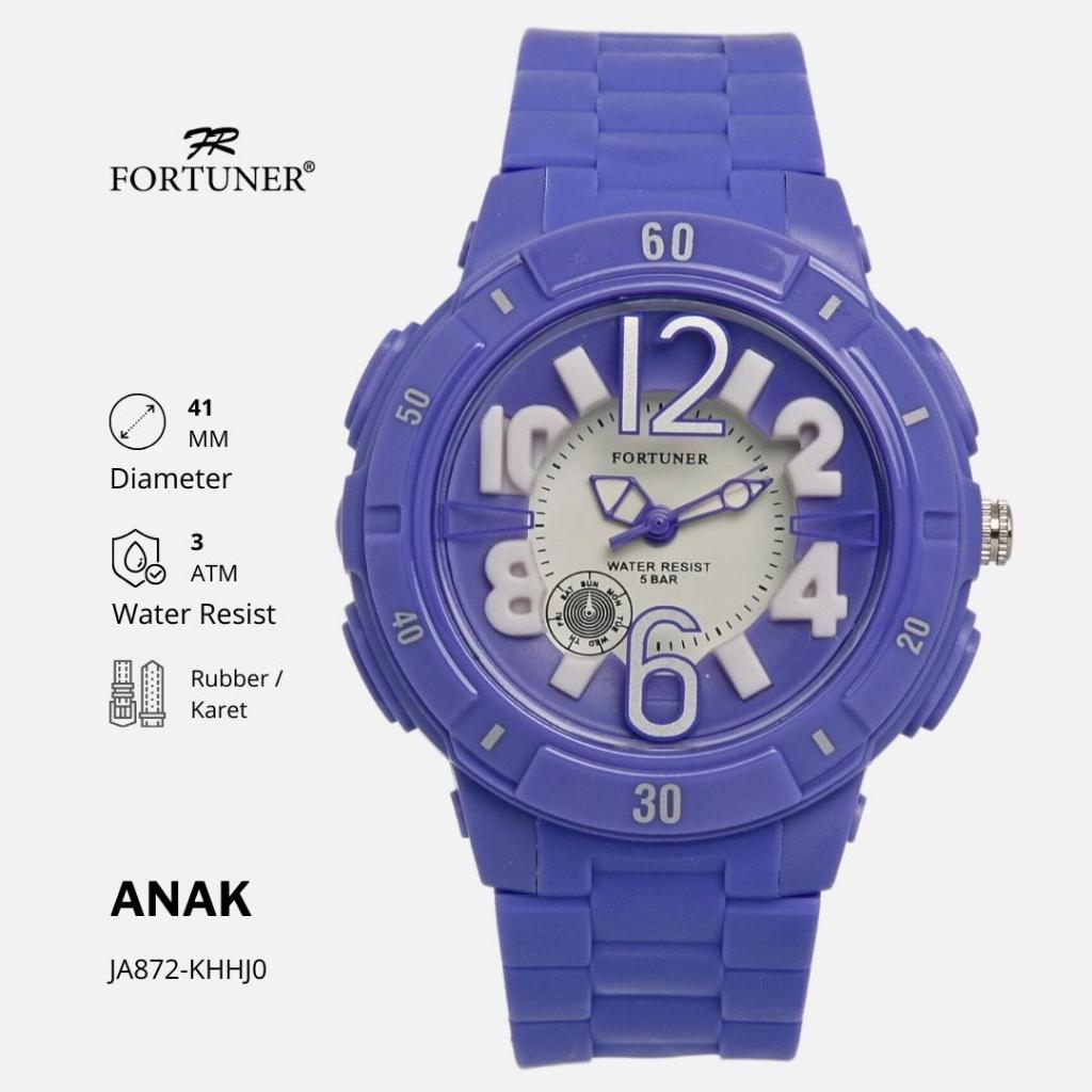 Fortuner Jam Tangan Anak Analog Water Resist Karet Kosma