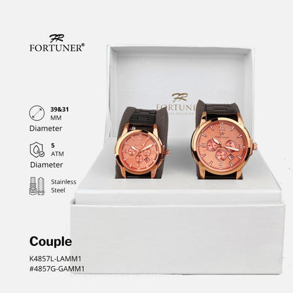 Fortuner Jam Tangan Couple Fashion Edition Analog Tahan Air Jayda