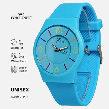 Fortuner Jam Tangan Unisex Pria Wanita Analog Tahan Air Silicon Quetzal