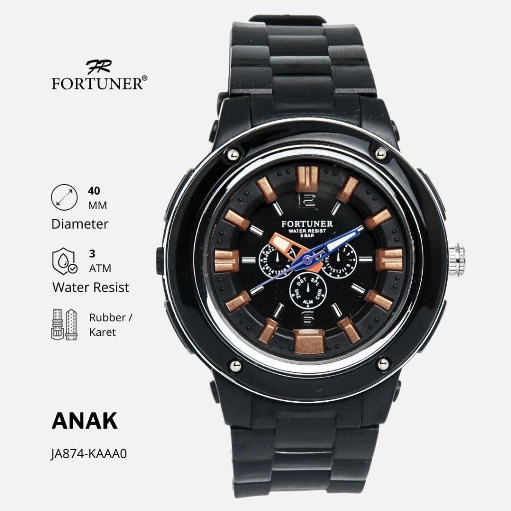 Fortuner Jam Tangan Anak Analog Water Resist Karet Finnegan