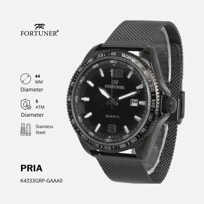 Fortuner Jam Tangan Rantai Pria Korea Original Milanese Ivica