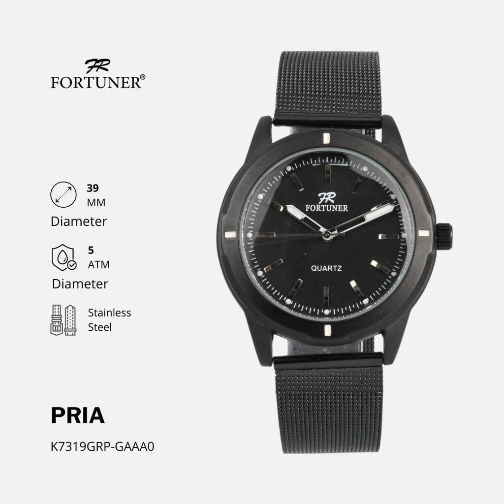 Fortuner Jam Tangan Rantai Pria Korea Original Milanese Radoslav