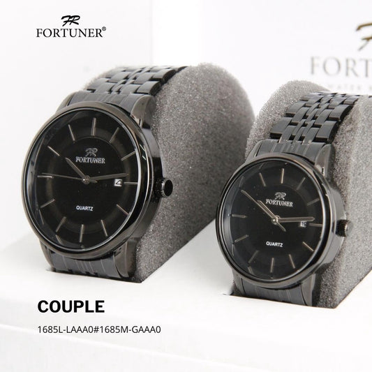 Fortuner Jam Tangan Couple Analog Water Resistant Rantai Rayne