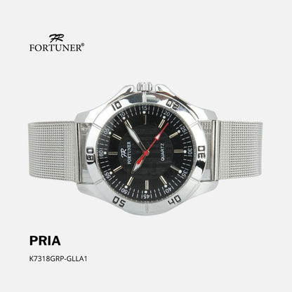 Fortuner Jam Tangan Pria Analog Strap Stainless Milanese Feivel