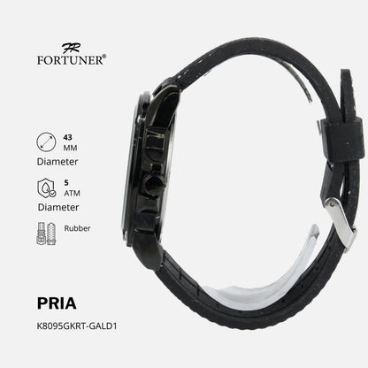 Fortuner Jam Tangan Pria Analog Water Resistant Rubber Branko