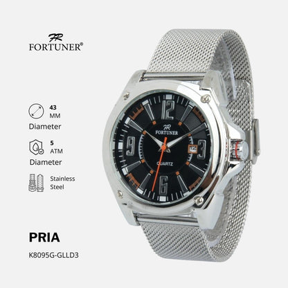 Fortuner Jam Tangan Pria Analog Water Resistant Milanese Bogdan