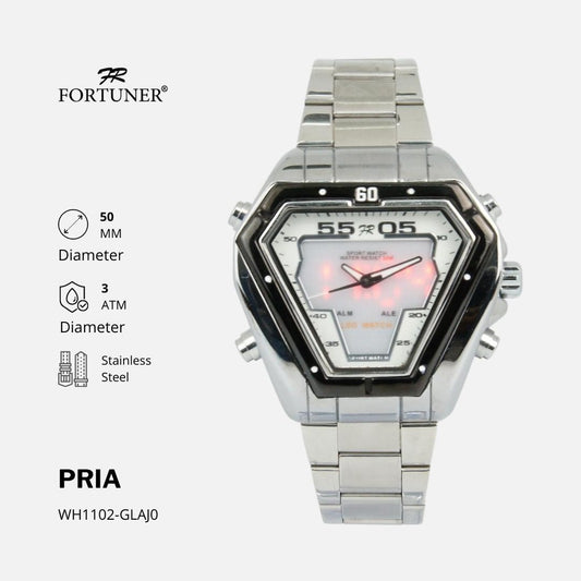 Fortuner Jam Tangan Sport Analog-Digital Pria Water Resistant Dearburne