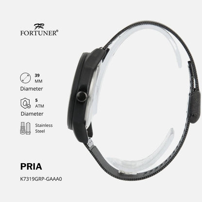 Fortuner Jam Tangan Rantai Pria Korea Original Milanese Radoslav