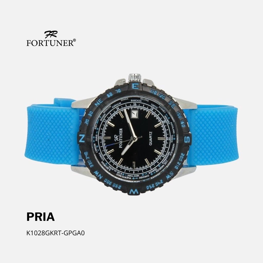 Fortuner Jam Tangan Analog Pria Water Resistant Rubber Tamerlane