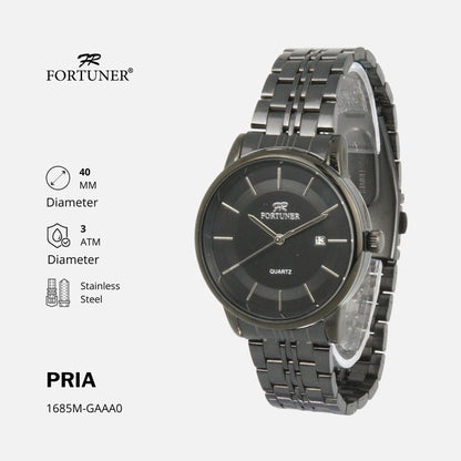 Fortuner Jam Tangan Couple Analog Water Resistant Rantai Rayne