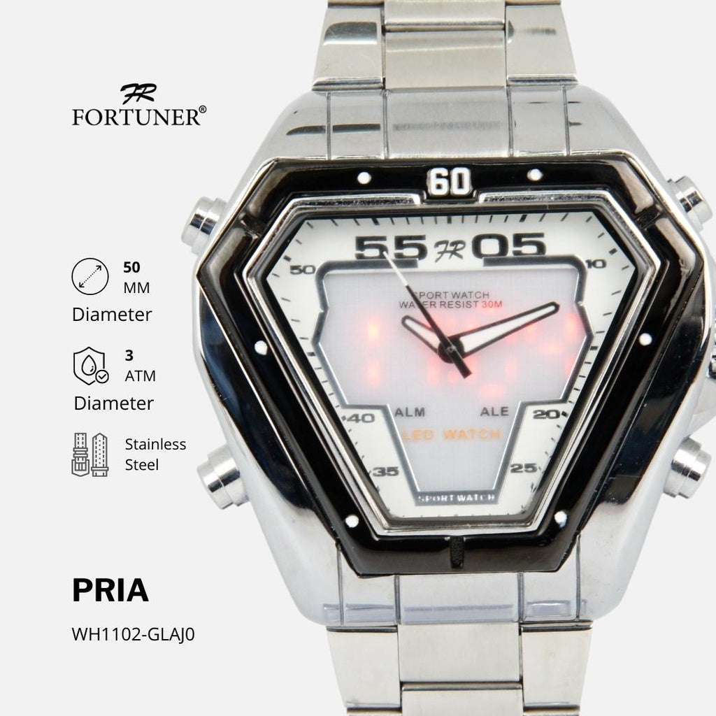 Fortuner Jam Tangan Sport Analog-Digital Pria Water Resistant Dearburne