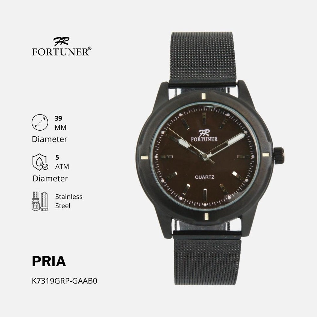 Fortuner Jam Tangan Rantai Pria Korea Original Milanese Radoslav