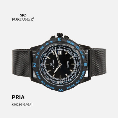 Fortuner Jam Tangan Analog Pria Water Resistant Rantai Pasir Milanese Varten