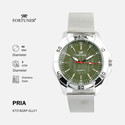 Fortuner Jam Tangan Pria Analog Strap Stainless Milanese Feivel